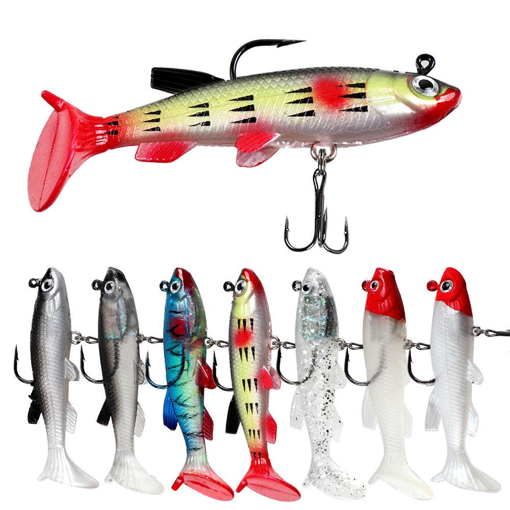 மீன் தூண்டில் Fish Soft Bait 8cm/13g Long-throw Sea Fishing, Freshwater Fishing, Warped Bass, Foreign Trade Spot