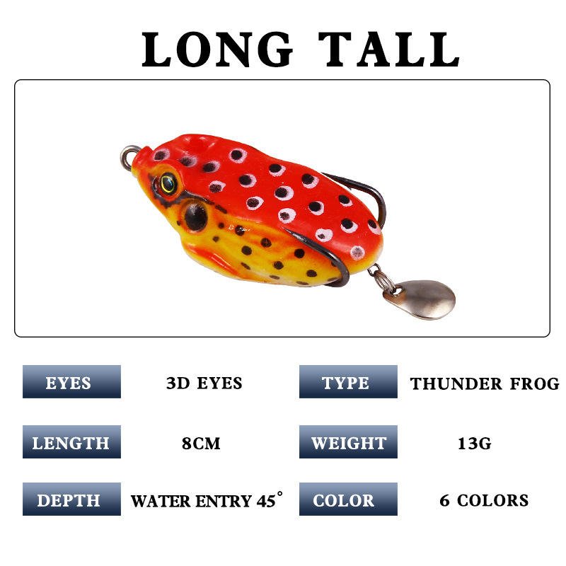 Soft Baits Frog 6cm/13g Top Water Fishing Lure SOFTBAIT Artificial Bait - Image 2