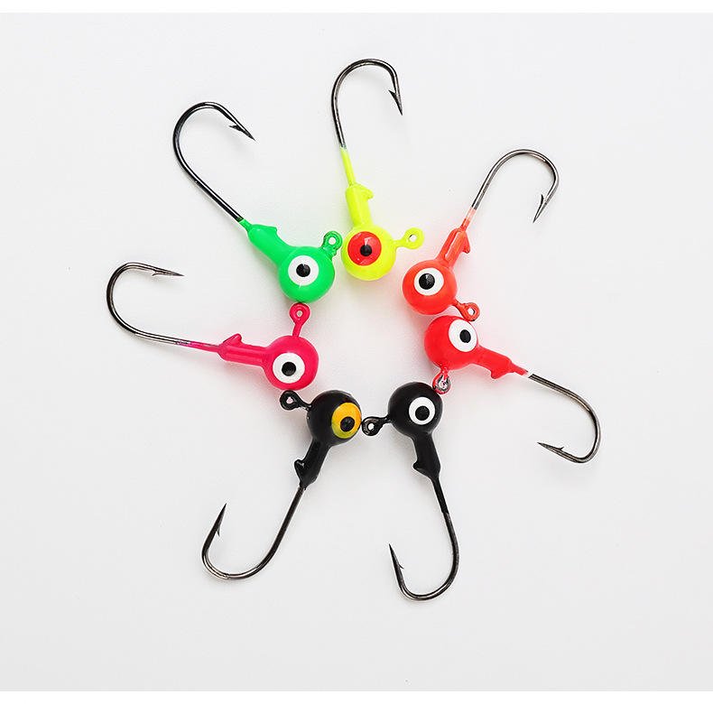 3.5 GRAM Colors Jig Hook Jig head Fishing Hooks Colorful Lead Head Hook (1 PCS )