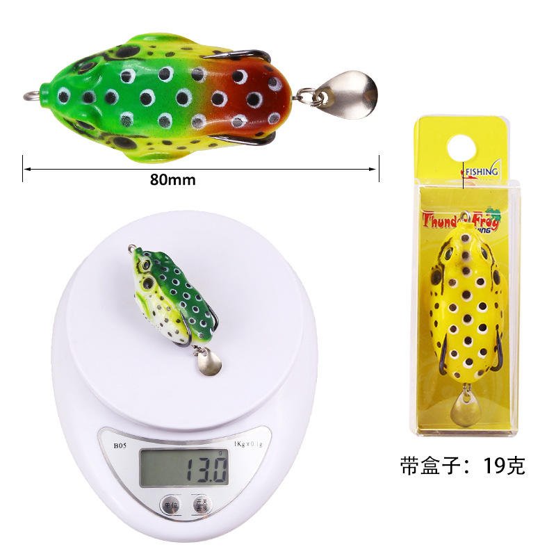 Soft Baits Frog 6cm/13g Top Water Fishing Lure SOFTBAIT Artificial Bait - Image 3
