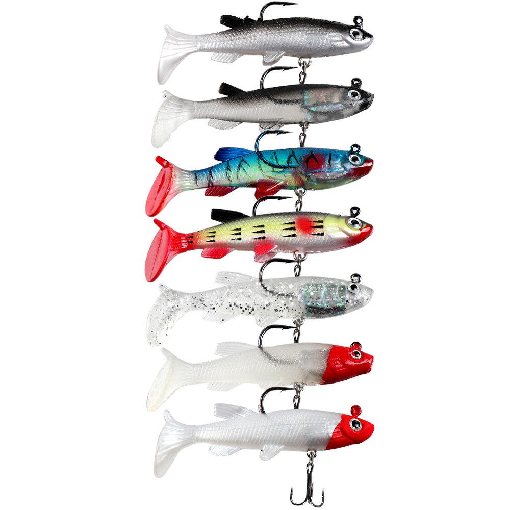 மீன் தூண்டில் Fish Soft Bait 8cm/13g Long-throw Sea Fishing, Freshwater Fishing, Warped Bass, Foreign Trade Spot - Image 3