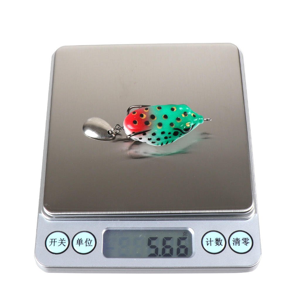 FROG SMALL Soft 6g Mini Double Hooks Top Water Ray Artificial Bait Printed Plastic Fishing Lure for Carp Crucian Carp for Bottom Lake - Image 2