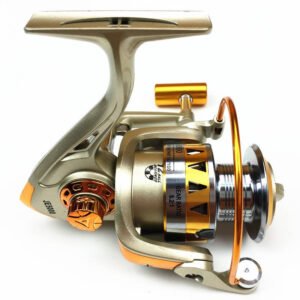 JE 2000 MODEL FISHING REEL Surf Fishing 5.2:1 Metal Reel for Fly Bait Casting and Water Drop Wheel for River and Lake