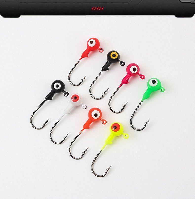1 GRAM Colors Jig Hook Jig head Fishing Hooks Colorful Lead Head Hook